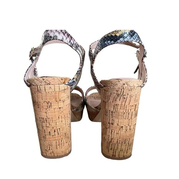 Madden Girl ~ Carry platform heels ~ faux snake print ~ size 9 - Picture 7 of 13